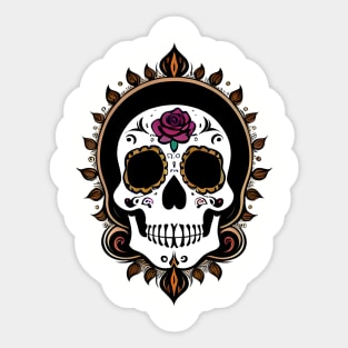 Day of the Dead Skull 03 Sticker